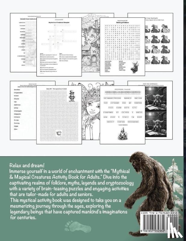 Kelsey, Nola Lee - Mythical & Magical Creatures Activity Book for Adults