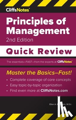 Benowitz, Ellen A. - CliffsNotes Principles of Management