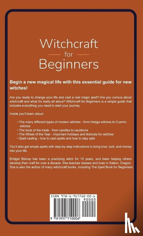 Bishop, Bridget - Witchcraft for Beginners