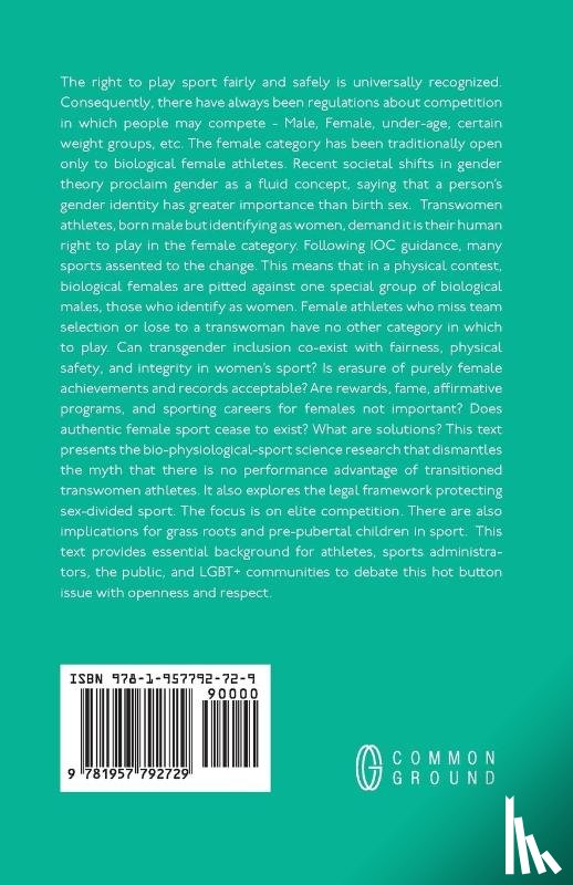 Parker, Helen E, Hands, Beth, Rose, Elizabeth - Women's Sport and Transgender Inclusion