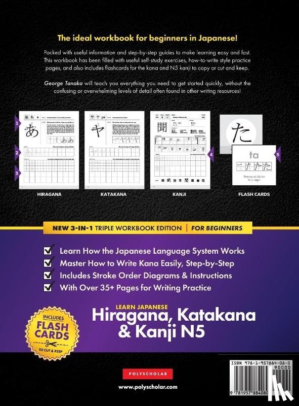 Tanaka, George - Learn Japanese Hiragana, Katakana and Kanji N5 - Workbook for Beginners