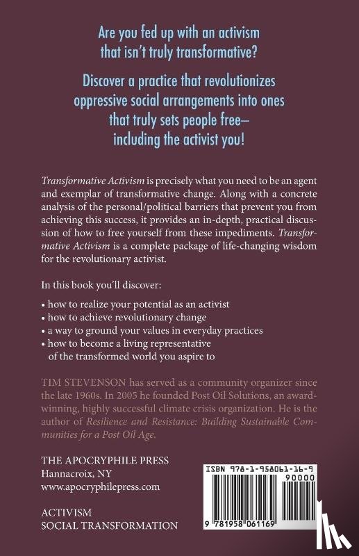 Stevenson, Tim - Transformative Activism