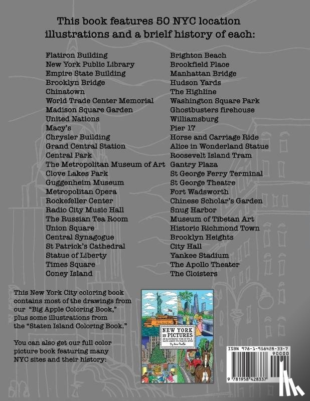 Nadler, Anna - New York City Coloring Book & History