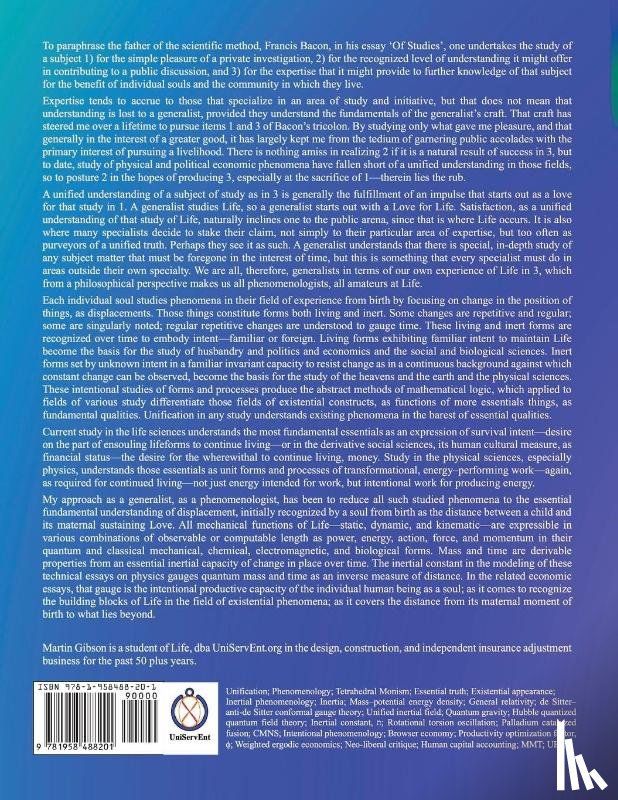 Gibson, Martin - Unification in Physics & Political Economy