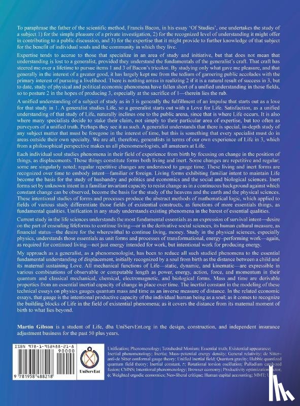 Gibson, Martin - Unification in Physics & Political Economy