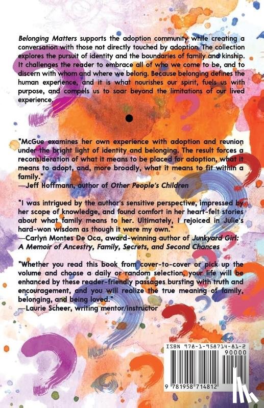McGue, Julie Ryan - Belonging Matters