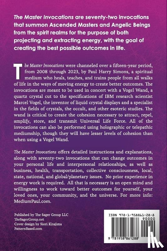 Simons, Paul Harry - The Master Invocations