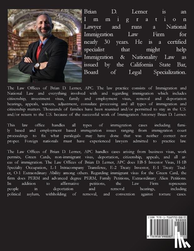 Lerner, Brian D - S-Visa for Material Witnesses