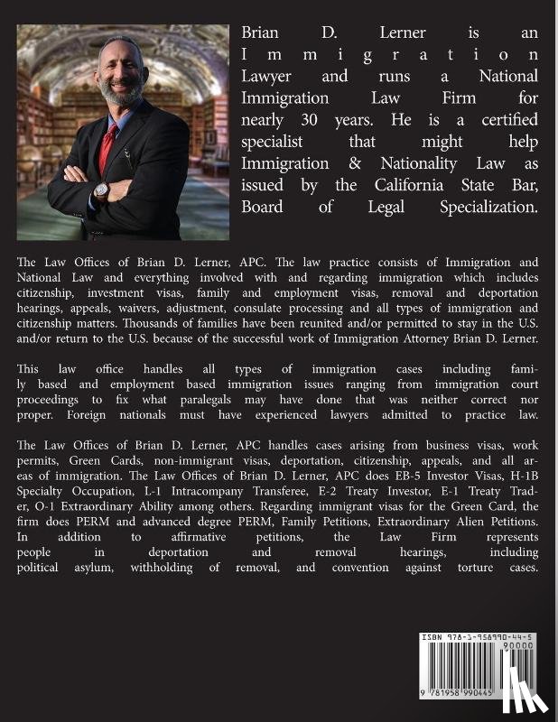 Lerner, Brian D. - Consulate Processing Application for the DS-260