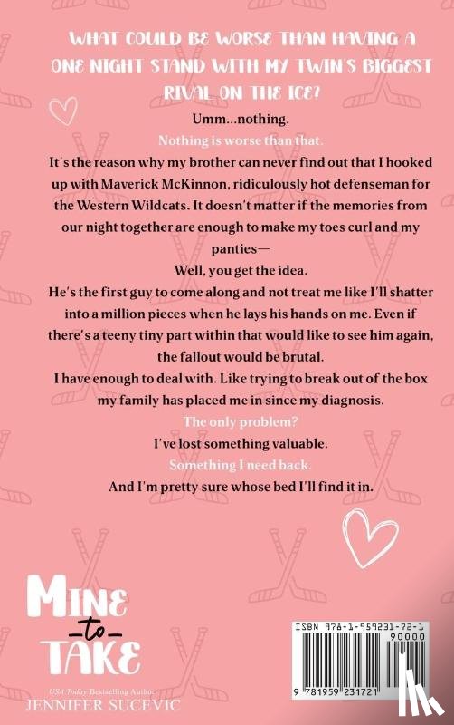 Sucevic, Jennifer - Mine to Take (Illustrated Cover)