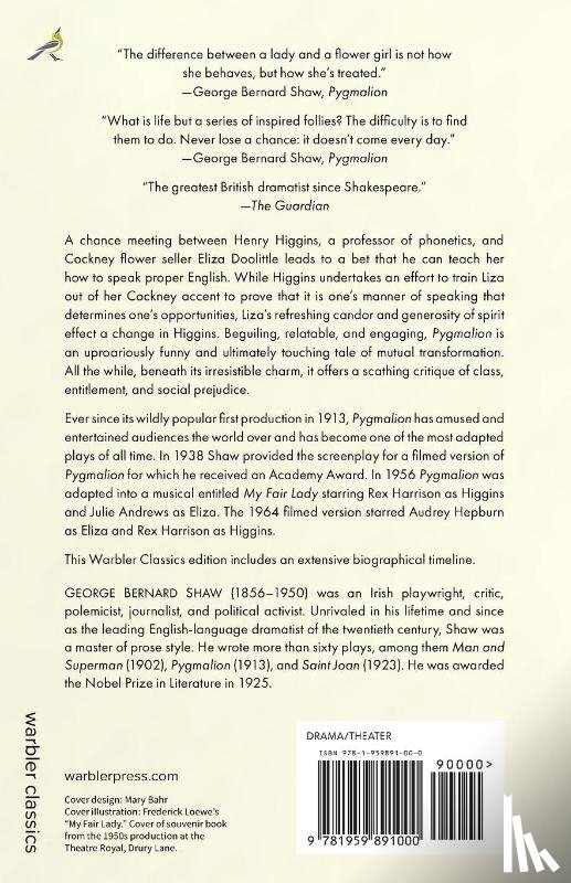 Shaw, George Bernard - Pygmalion (Warbler Classics Annotated Edition)