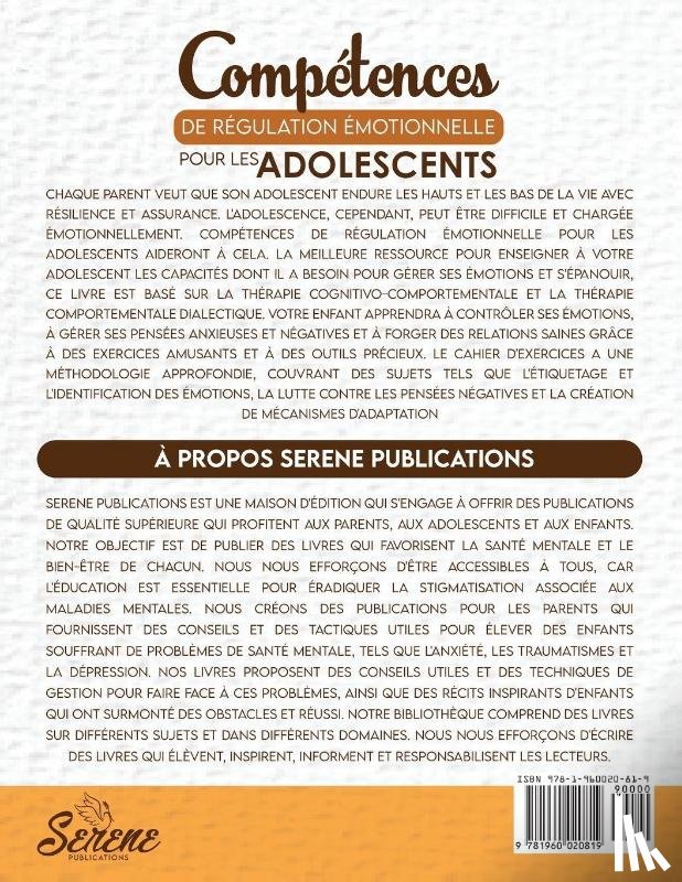 Publications, Serene, J., Mary - COMPÉTENCES DE RÉGULATION ÉMOTIONNELLE POUR LES ADOLESCENTS
