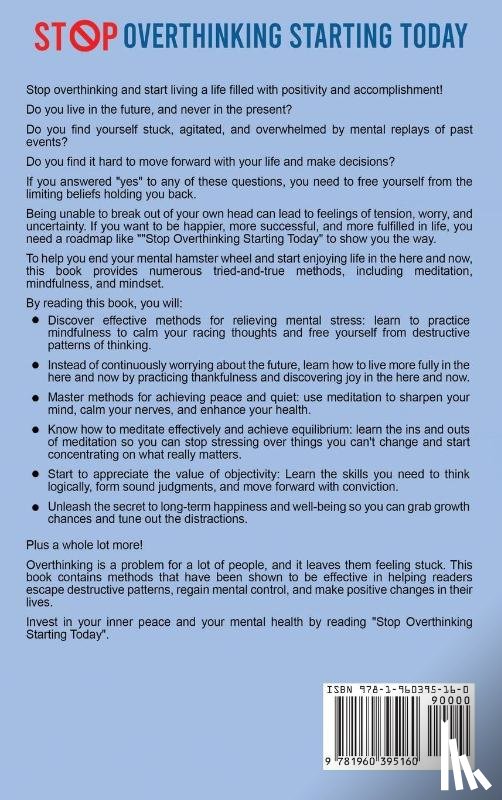 Cureton, Max - Stop Overthinking Starting Today