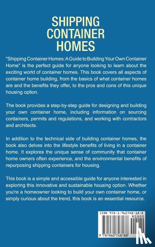 Murdoch, Tony - Shipping Container Homes