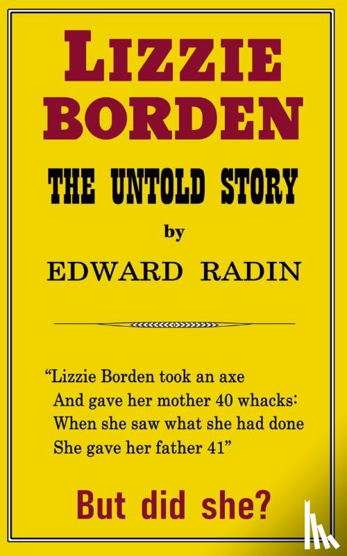 Radin, Edward D - LIzzie Borden