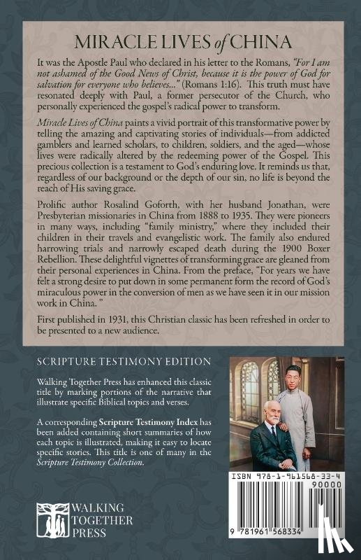 Goforth, Jonathan, Goforth, Rosalind - Miracle Lives of China