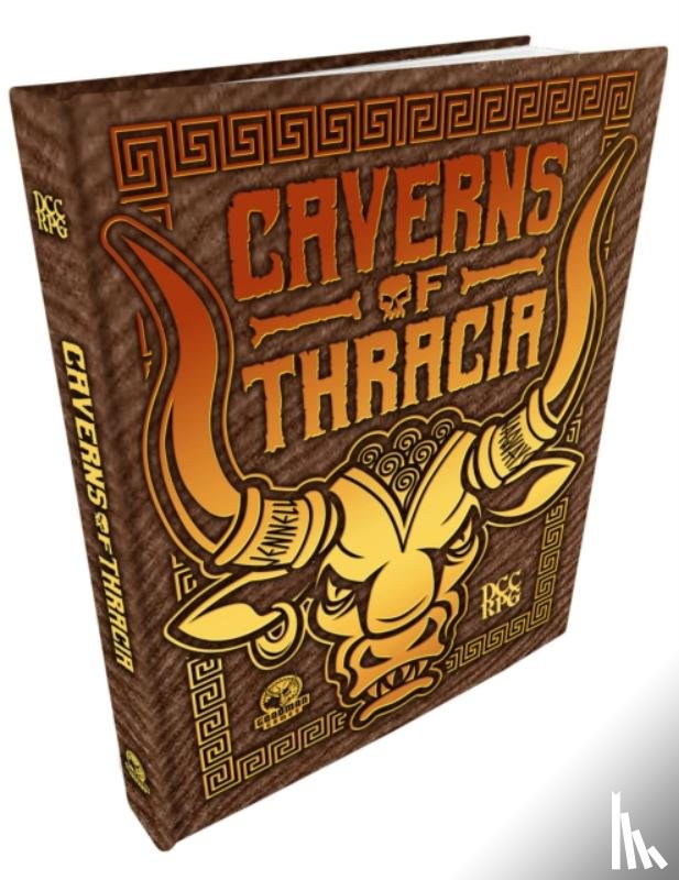 Jaquays, Jennell, Curtis, Michael, Brinkman, Bob - The Caverns of Thracia (DCC RPG) Minotaur Hide Cover