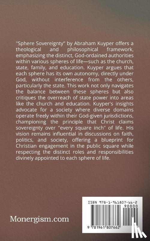 Kuyper, Abraham - Sphere Sovereignty