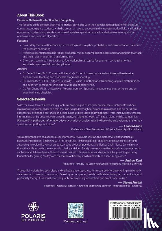 Lee, Peter, Yu, James, Cheng, Ran - Lee, P: Mathematical Foundations of Quantum Computing