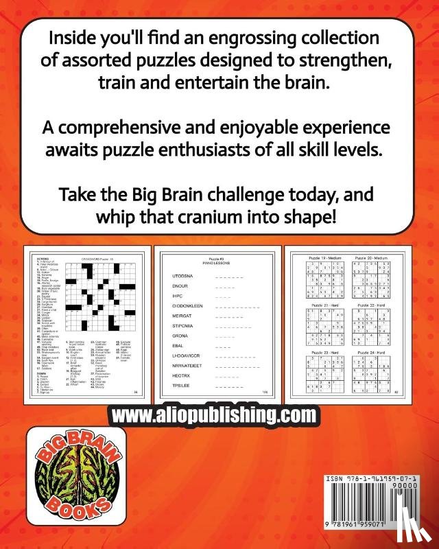 Alio Publishing Group - Big Brain's Mind Games Volume One 150 Mixed Puzzles for Teens and Adults