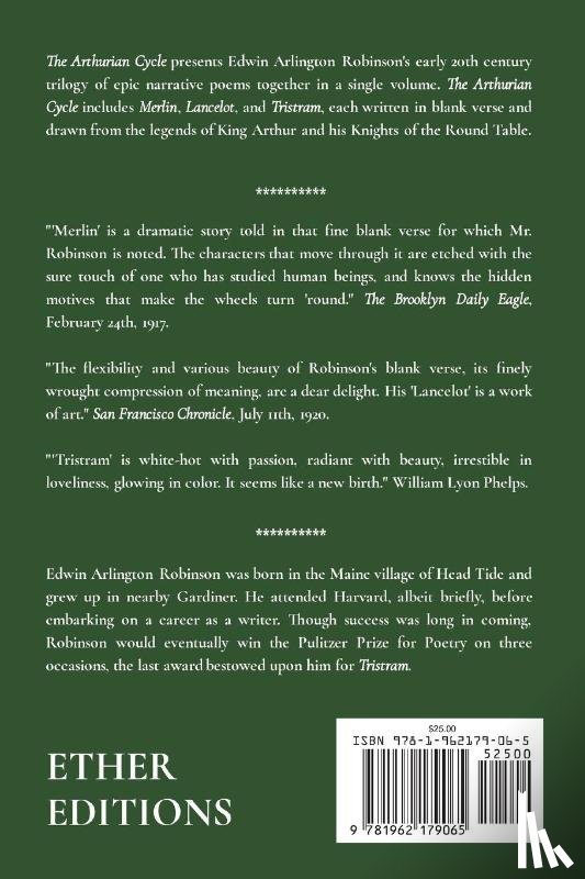 Robinson, Edwin Arlington - The Arthurian Cycle