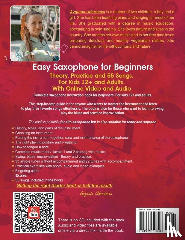 Udartseva, Avgusta - Easy Saxophone for Beginners