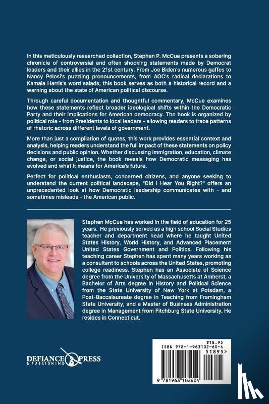 McCue, Stephen P. - Did I Hear You Right?