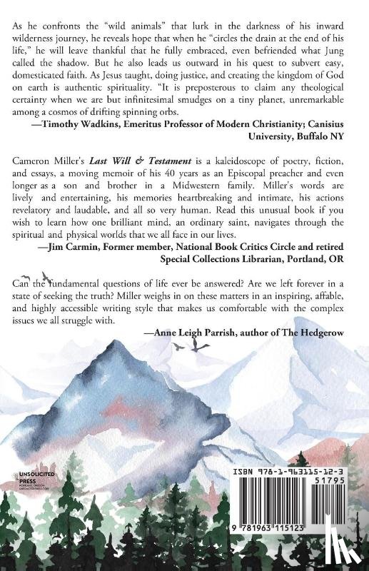 Miller, Cameron - Last Will & Testament, A Memoir in Poetry
