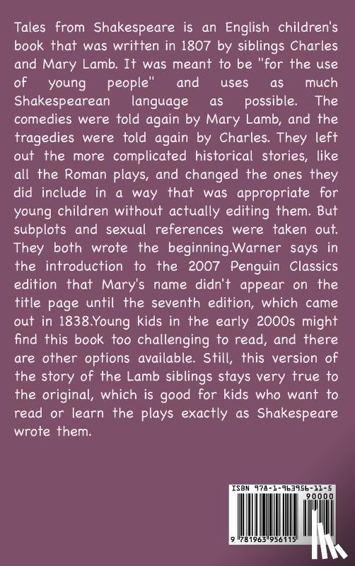 Lamb, Charles, Lamb, Mary - Tales from Shakespeare