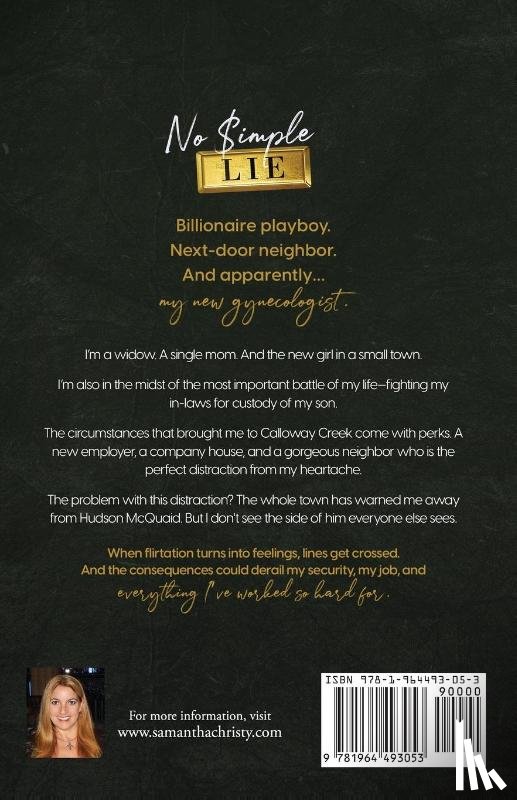 Christy, Samantha - No Simple Lie