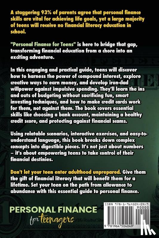 Clardy, Ben - PERSONAL FINANCE FOR TEENAGERS