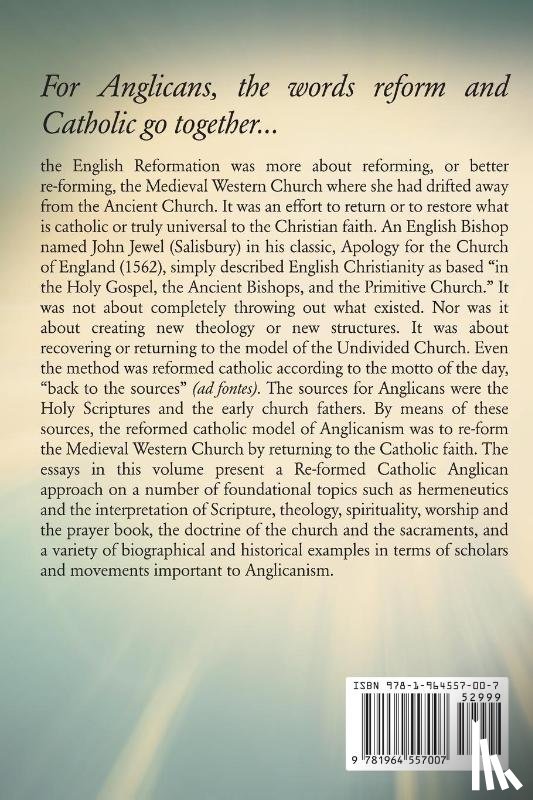  - Re-Formed Catholic Anglicanism