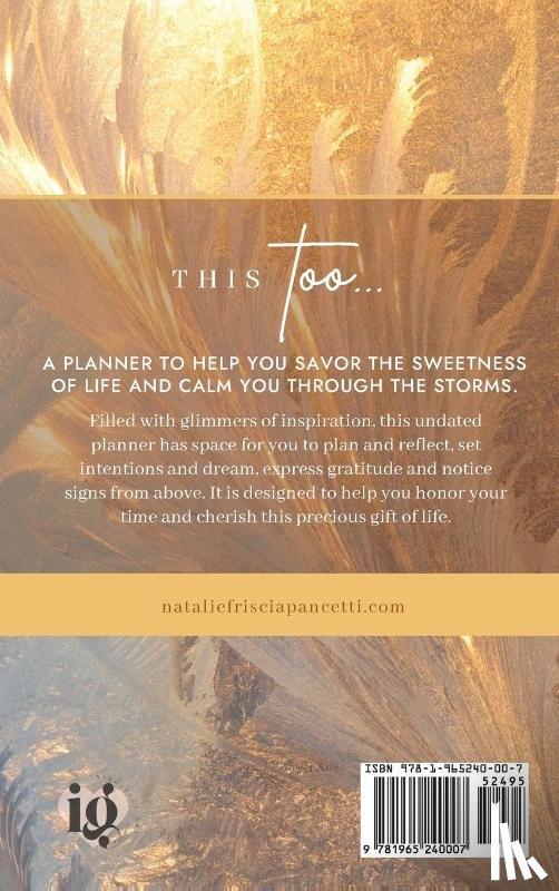 Friscia Pancetti, Natalie - This Too... Companion Planner