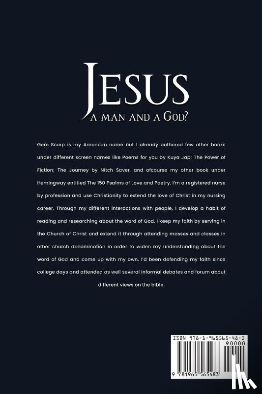 Scorp, Gem - Who Is Jesus a man and a God?