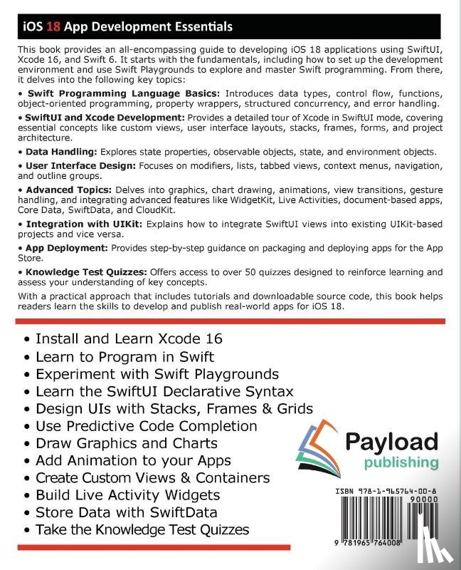 Smyth, Neil - iOS 18 App Development Essentials