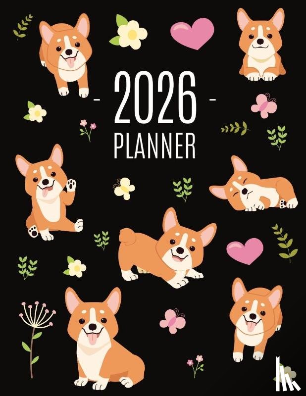 Press, Happy Oak Tree - Corgi Planner 2026