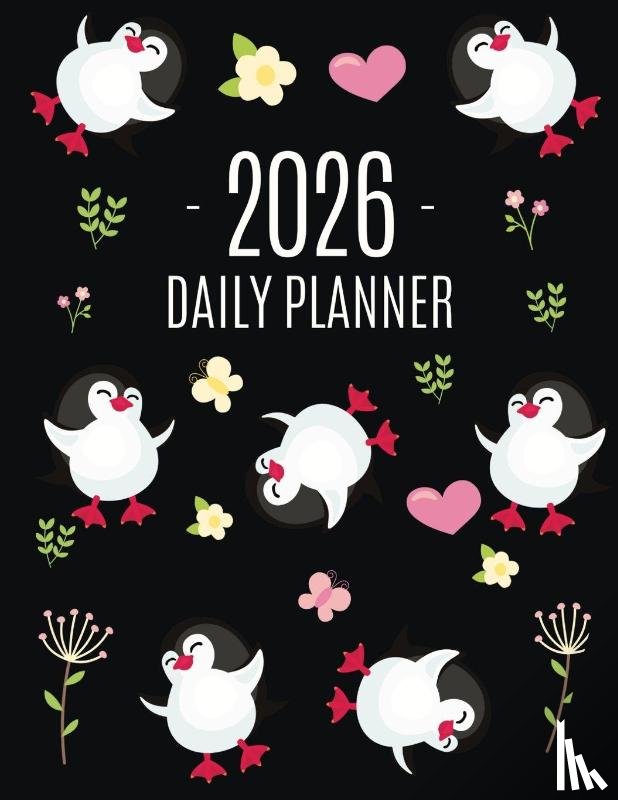 Press, Pimpom Pretty - Penguin Daily Planner 2026