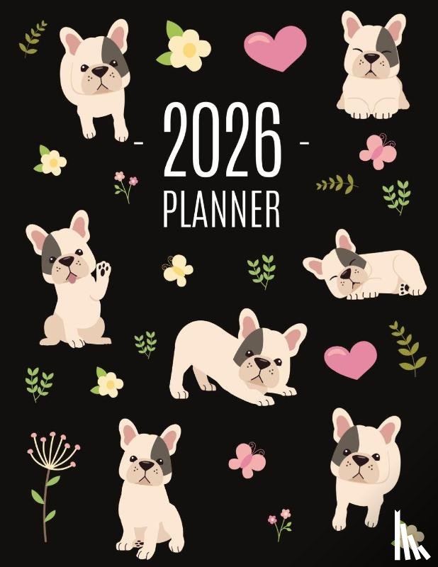 Press, Happy Oak Tree - French Bulldog Planner 2026