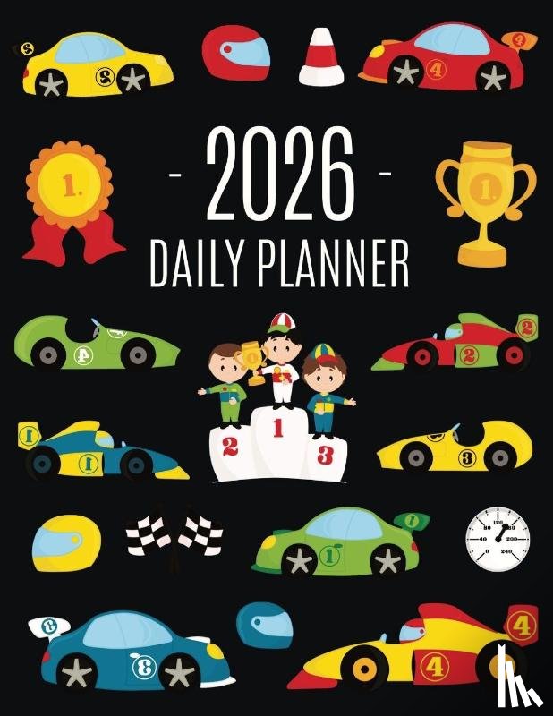Press, Pimpom Pretty - Race Car Planner 2026