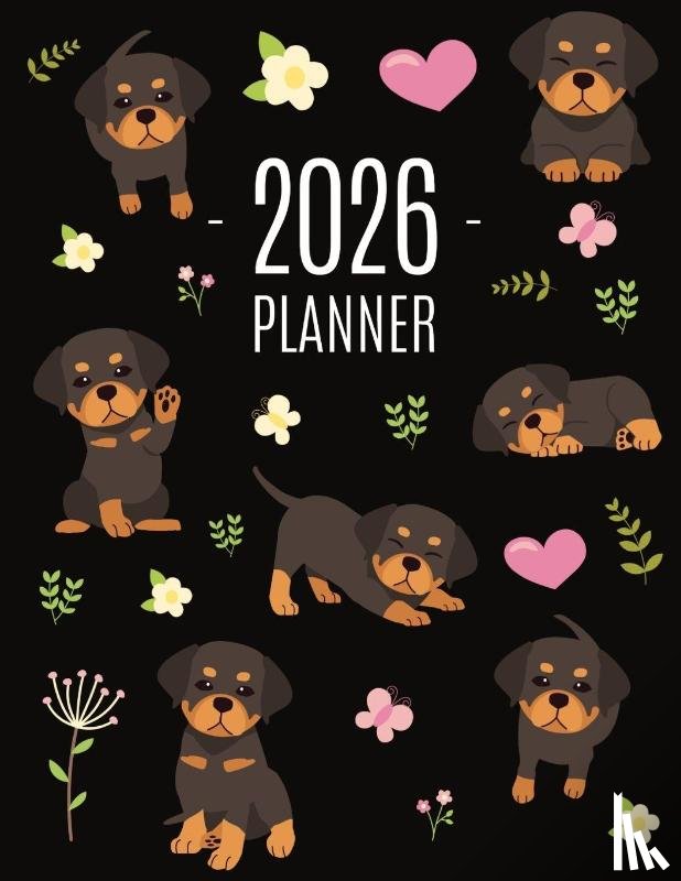 Press, Pimpom Pretty - Rottweiler Planner 2026