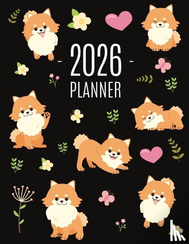 Press, Pimpom Pretty - Pomeranian Planner 2026