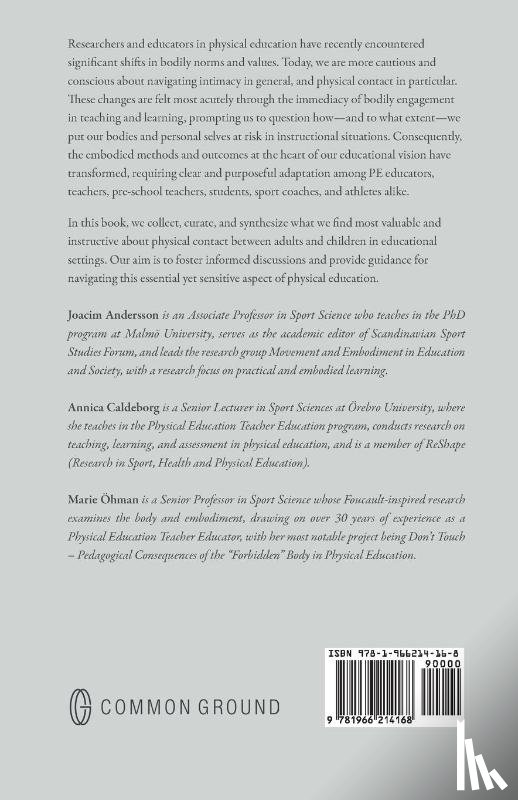 Andersson, Joacim, Caldeborg, Annica, Öhman, Marie - Physical Contact in Educational Settings