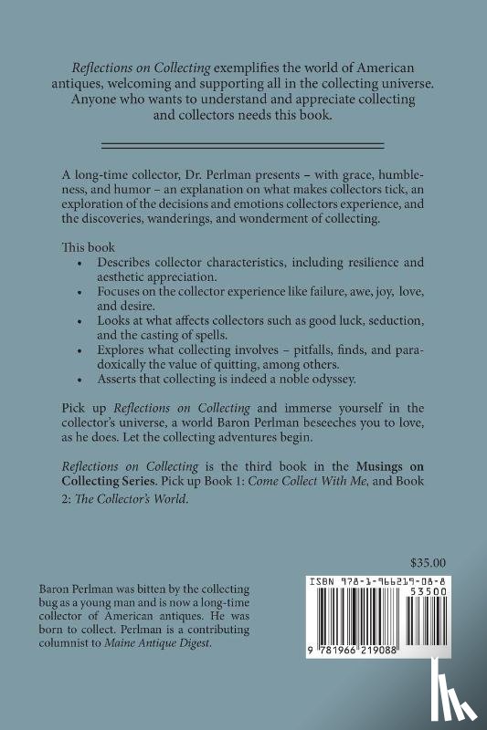 Perlman, Baron - Reflections on Collecting