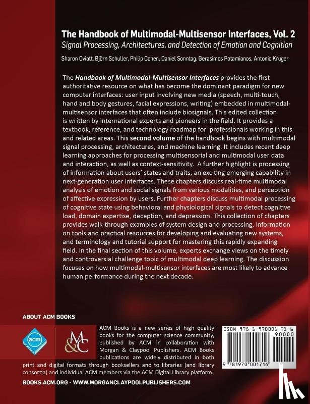 Sharon Oviatt, Bjoern Schuller, Philip Cohen, Daniel Sonntag - The Handbook of Multimodal-Multisensor Interfaces, Volume 2