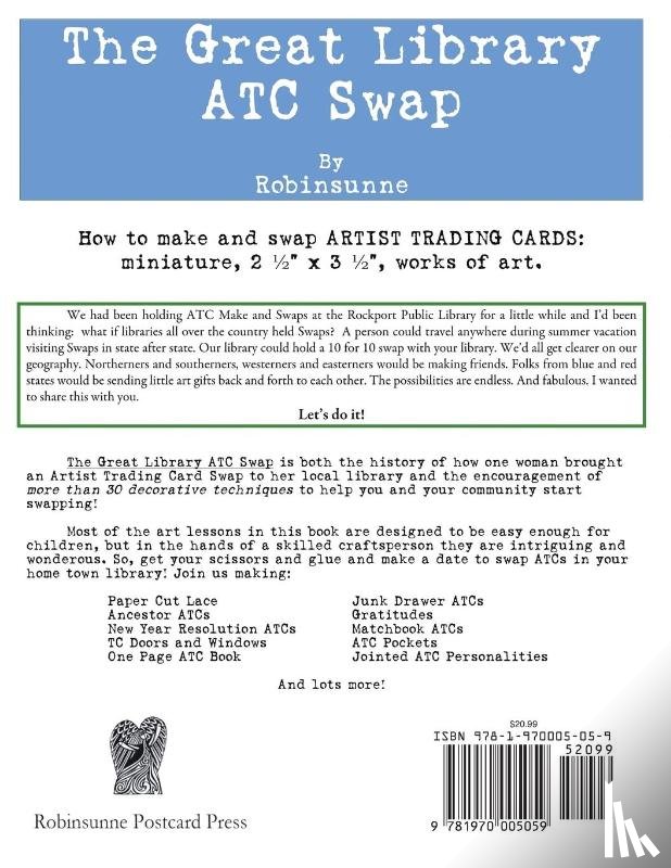 Robinsunne - The Great Library ATC Swap