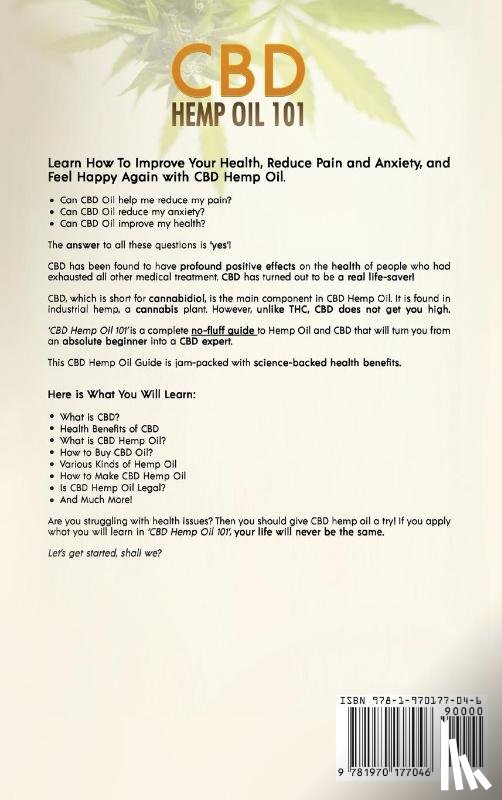 Rosenthal, Tommy - CBD Hemp Oil 101