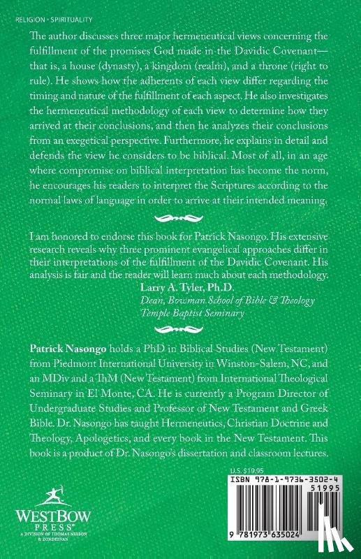 Nasongo, Patrick W - The Fulfillment of the Davidic Covenant