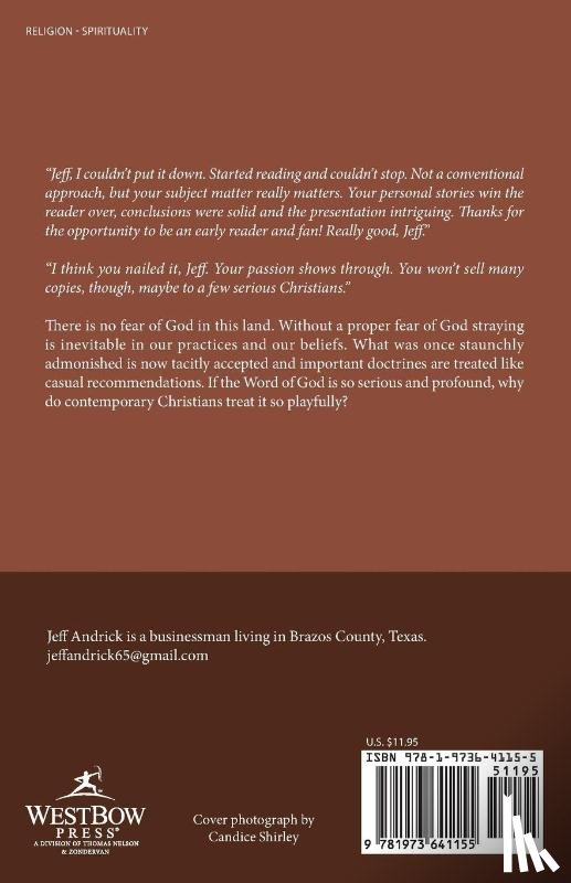 Andrick, Jeff - There Is No Fear of God in This Land