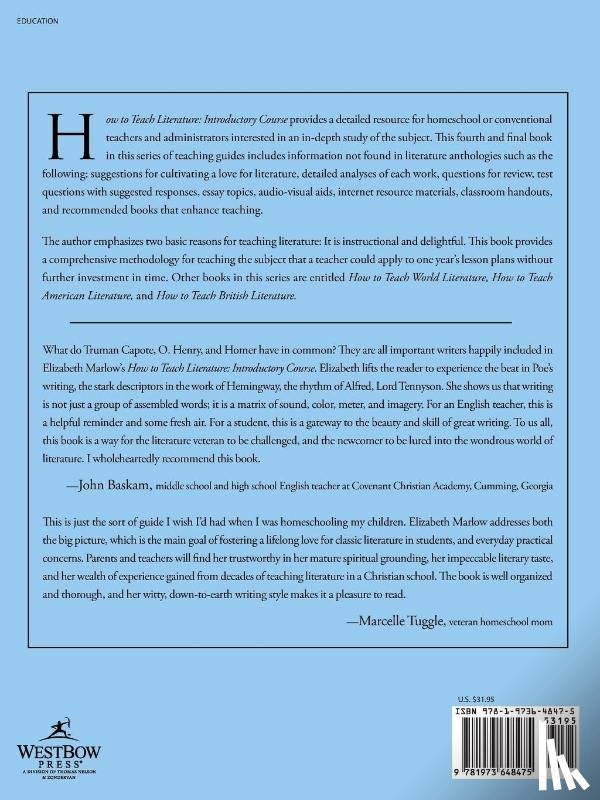 Marlow, Elizabeth McCallum - How to Teach Literature