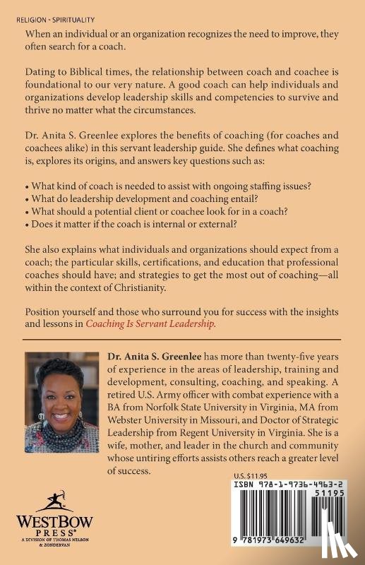 Greenlee, Dr Anita S - Coaching Is Servant Leadership